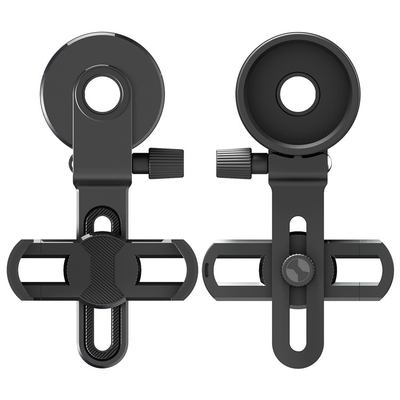 Black Cell Phone Spotting Scope Adapter For Telescope Binoculars Monocular