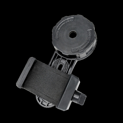 Black Cell Phone Spotting Scope Adapter For Telescope Binoculars Monocular