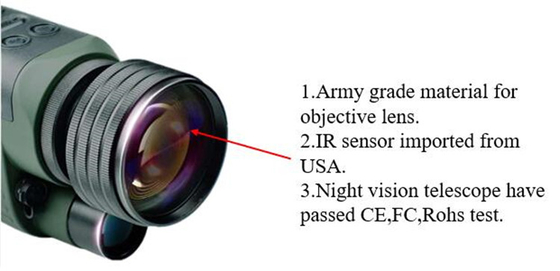 6-30x50 Military Infrared Night Vision Telescope With Camera Video Function