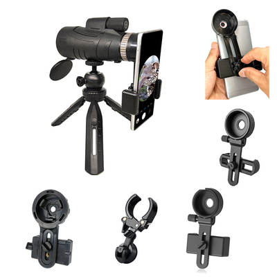 HD 12x50 Mobile Phone Telescope Bak4 With Tripod Holder For Outdoor Camping Bird Watching