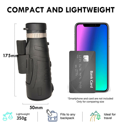 HD 12x50 Mobile Phone Telescope Bak4 With Tripod Holder For Outdoor Camping Bird Watching