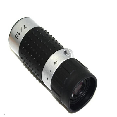 7x18 Golf Distance Scope Monocular 163m / 489ft Black Silver