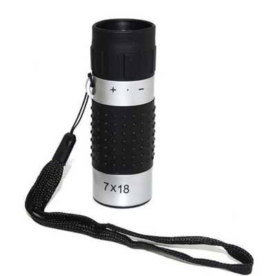 7x18 Golf Distance Scope Monocular 163m / 489ft Black Silver