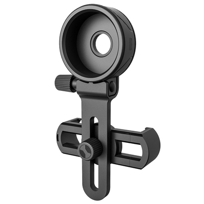 Flexible Telescope Tripod Accessories , Metal Smartphone Spotting Scope Mount
