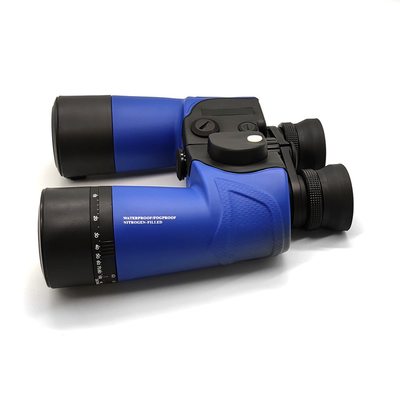 7x50 New Cheap Navy Blue Navigation Marine Binoculars Telescopio With Compass