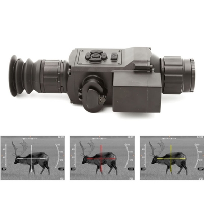 Thermal Imaging IP67 IR Gun Thermal Sight 600m LRF 384x288px